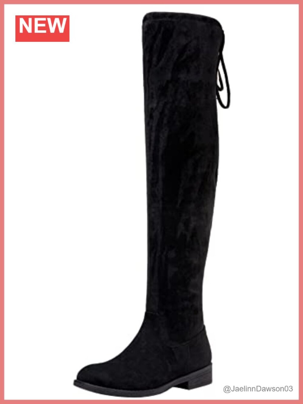 Synthetic Suede Over-the-Knee Flat Heel Thigh High Boots Side Zipper
